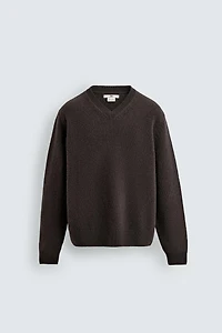 100% WOOL V-NECK JUMPER LIMITED EDITION