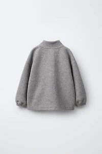 SOFT ZIP SWEATSHIRT