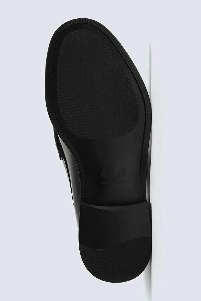 LEATHER PENNY LOAFERS