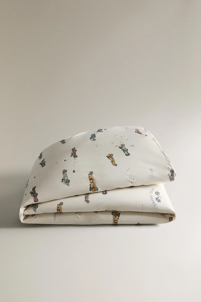 HOUSSE DE COUETTE ENFANT CHIEN COURSE