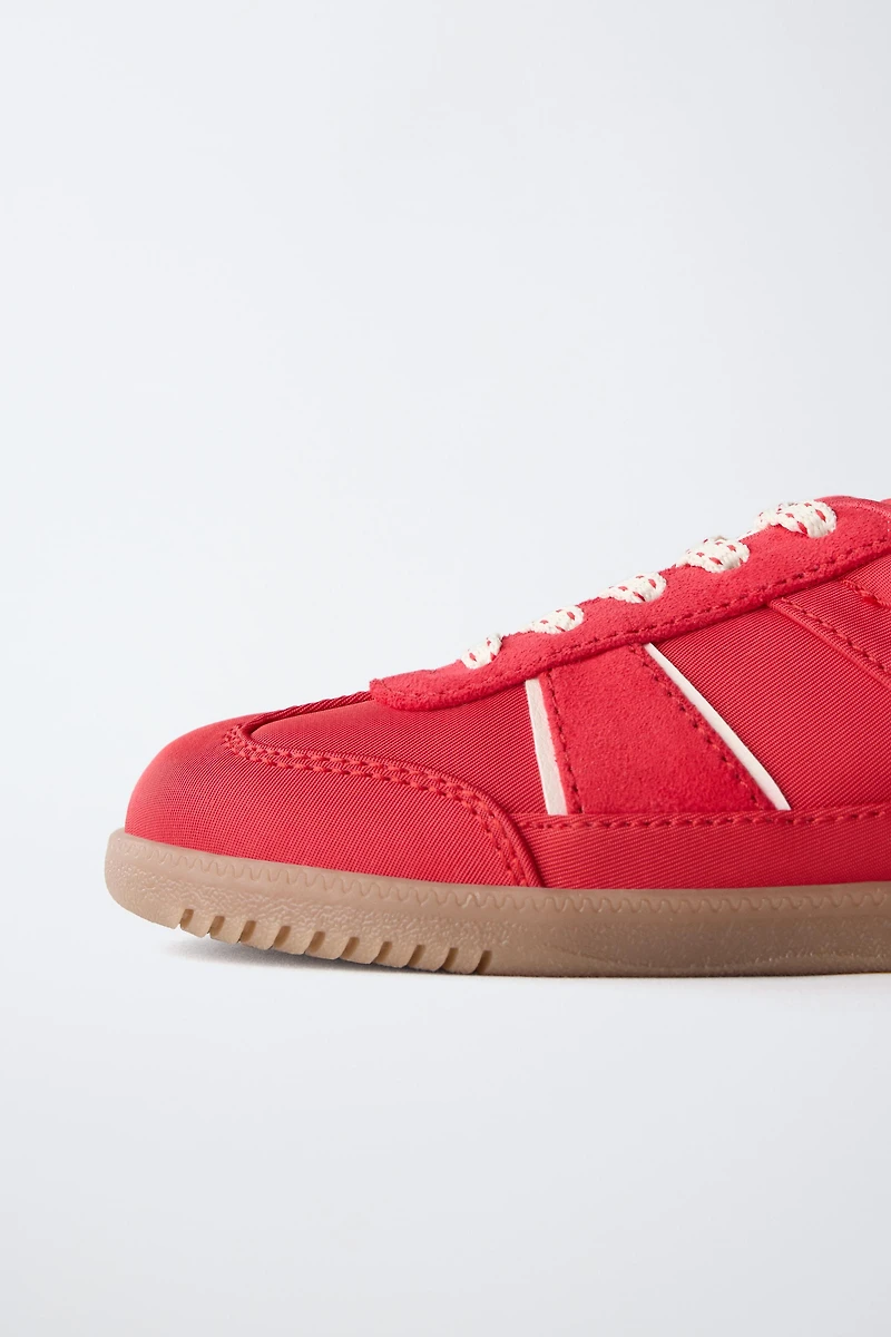 COLOR-BLOCK HIGH-TOP SNEAKERS