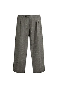 WOOL-LINEN CHECK SUIT PANTS AARON LEVINE X ZARA