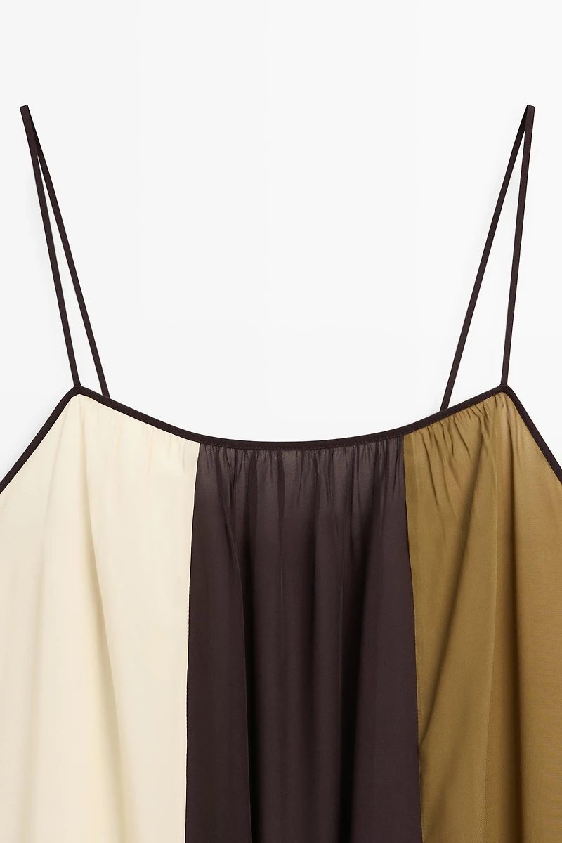 Flowing strappy midi dress
