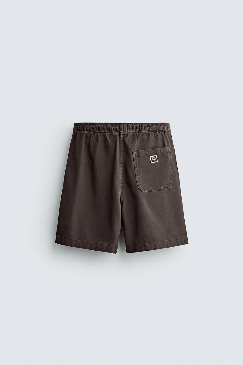 SHORT RELAXED FIT DÉLAVÉ