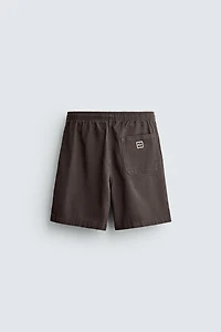 SHORT RELAXED FIT DÉLAVÉ