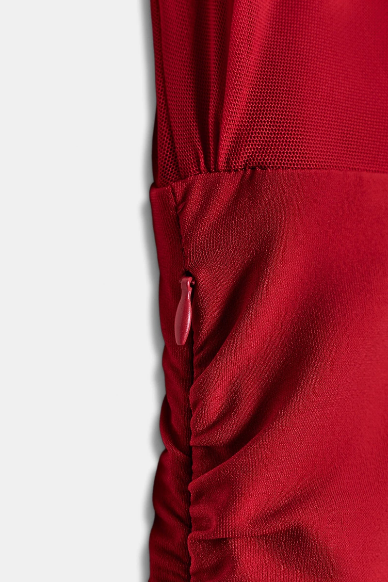 ROBE COURTE EN MESH BIMATIÈRE