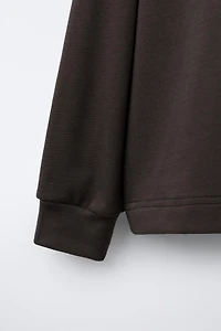 VELVET TEXT POLO SHIRT