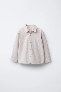 CHEMISE À POCHE CARREAUX VICHY