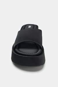 CHUNKY SATIN SANDALS