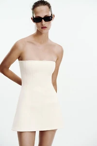 INTERLOCK STRAPLESS DRESS