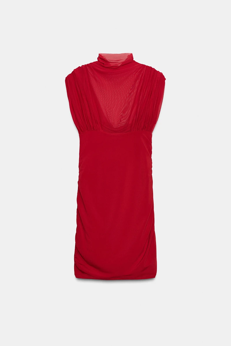 ROBE COURTE EN MESH BIMATIÈRE