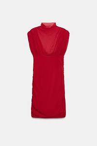 ROBE COURTE EN MESH BIMATIÈRE