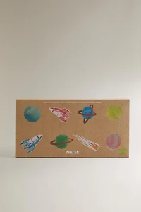 AUTOCOLLANTS ENFANT ESPACE LUMINESCENTS