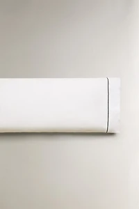 SATEEN PILLOWCASE WITH TRIM