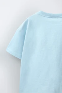 EMBROIDERED TEXT T-SHIRT