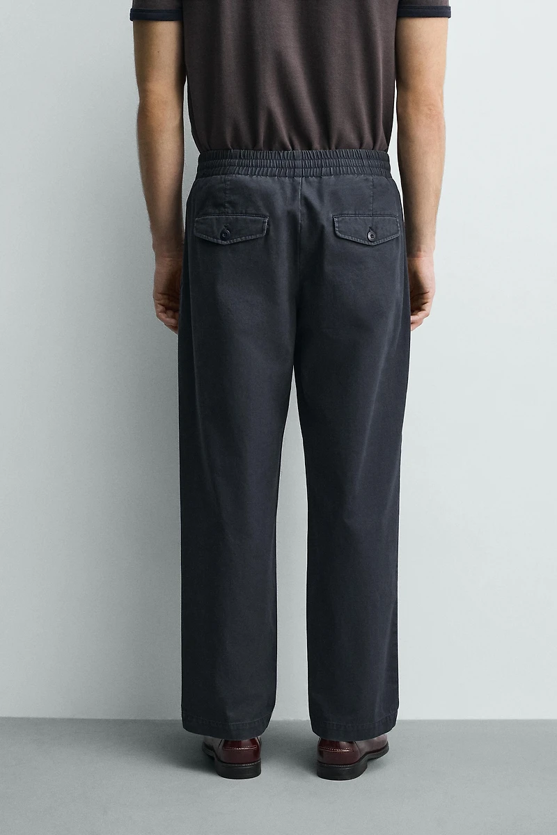 WASHED RELAXED FIT PANTS