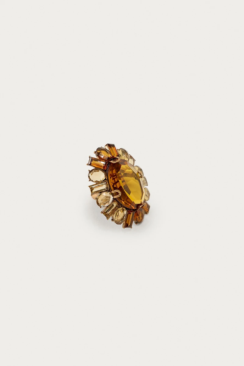 2-PACK OF FLOWER & RECTANGLE RINGS MARISA BERENSON X ZARA