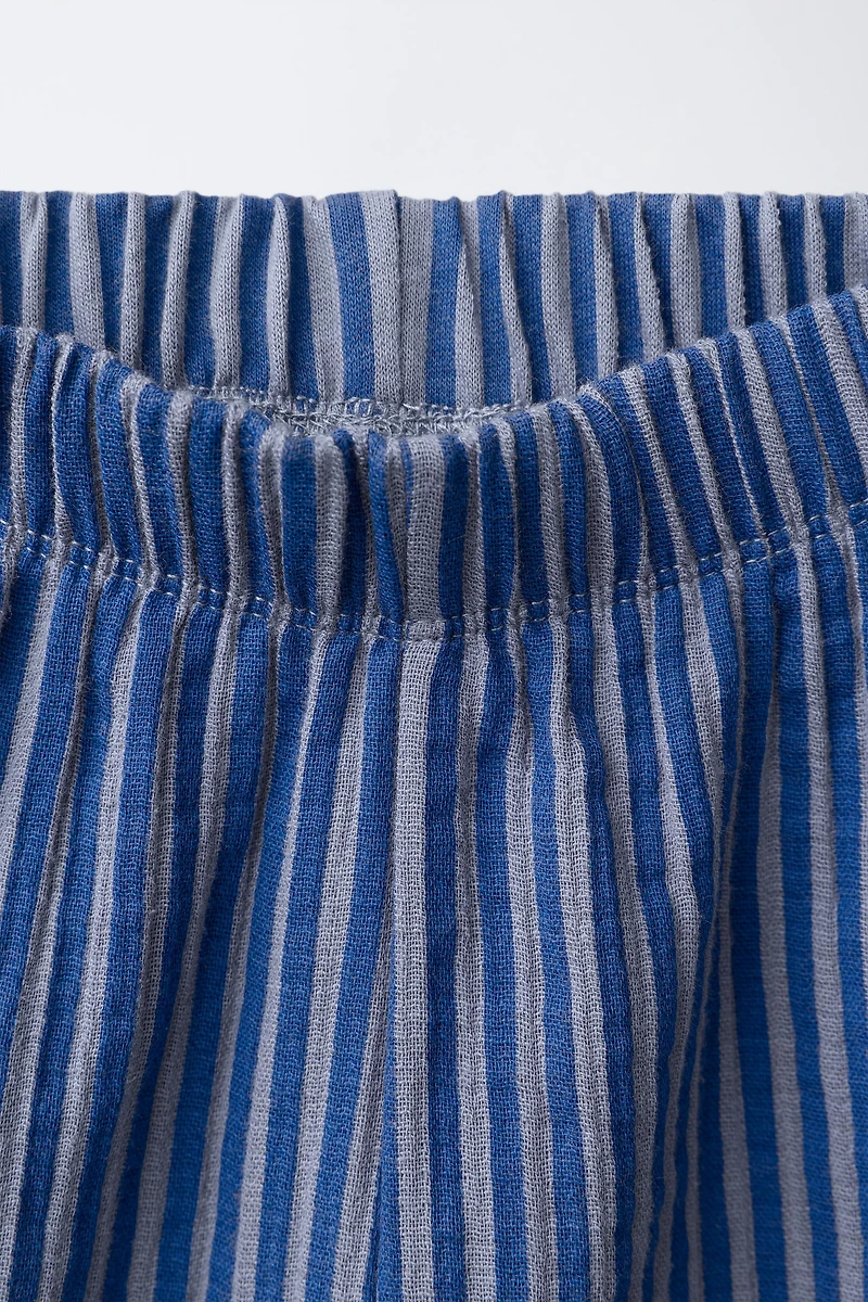 STRIPED RICKRACK PANTS