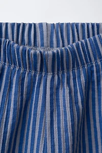 STRIPED RICKRACK PANTS