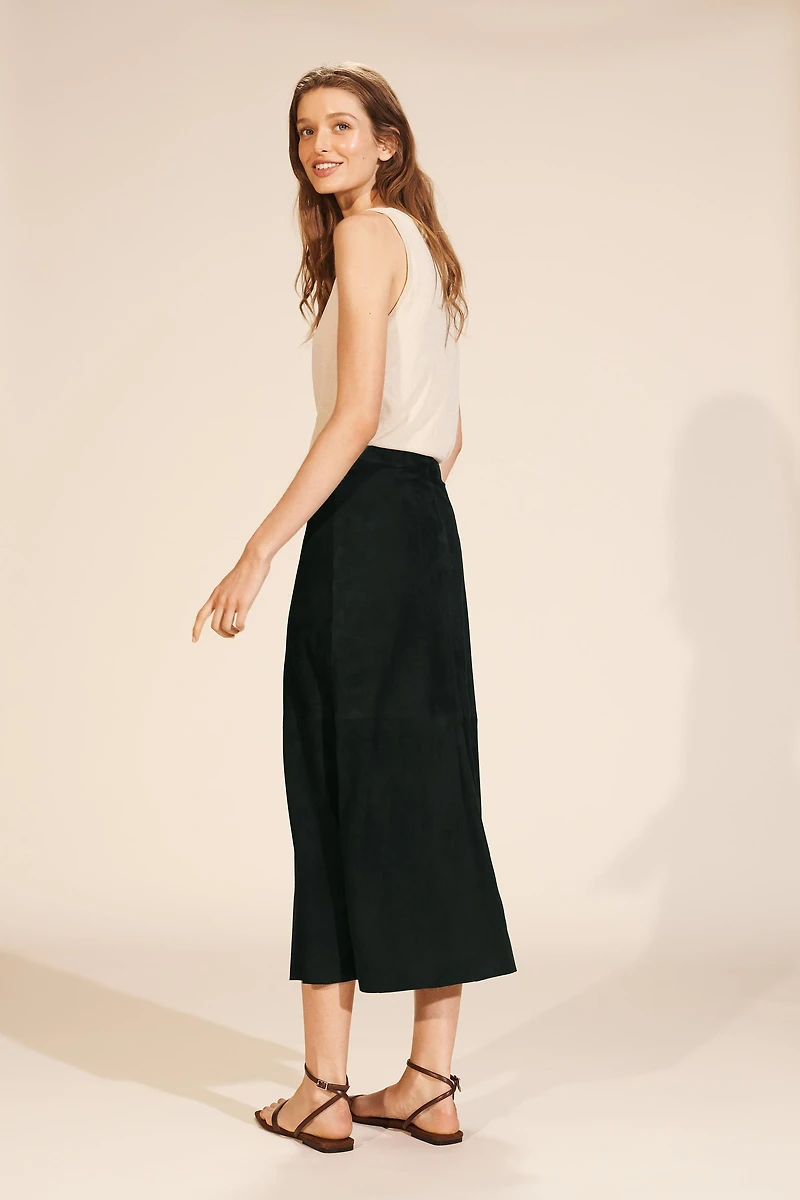 LIMITED EDITION MINIMAL SUEDE SKIRT