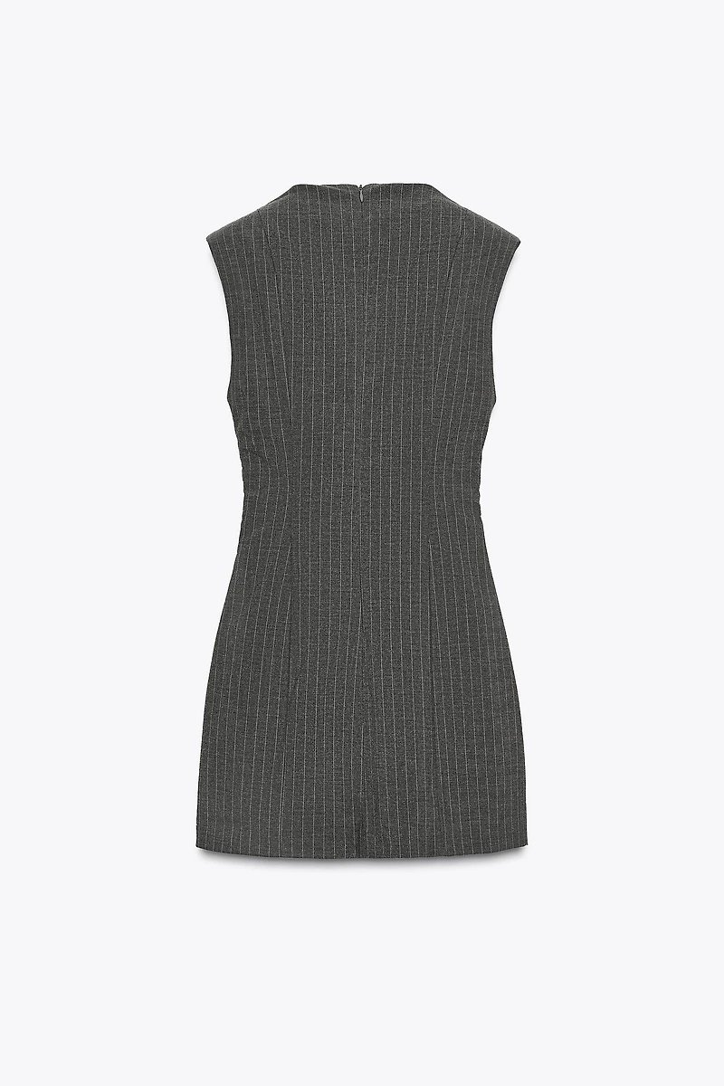 SHORT DRESS WITH SHOULDER PADS