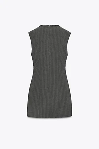 SHORT DRESS WITH SHOULDER PADS
