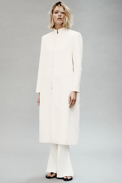 LINEN BLEND FROCK COAT ZW COLLECTION