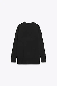 OVERSIZED 100% WOOL KNIT SWEATER