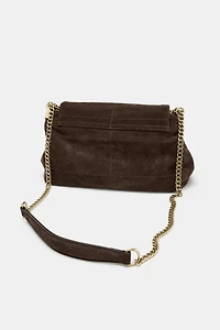 SAC PORTÉ ÉPAULE EN CUIR VELOURS