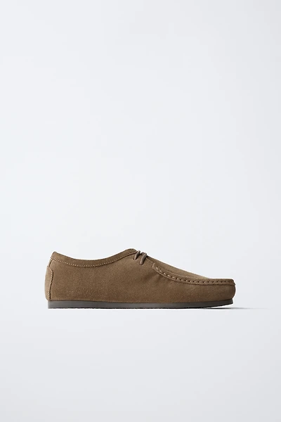 STITCHED LEATHER SHOES