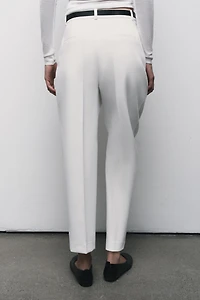 BELTED ANKLE PANTS