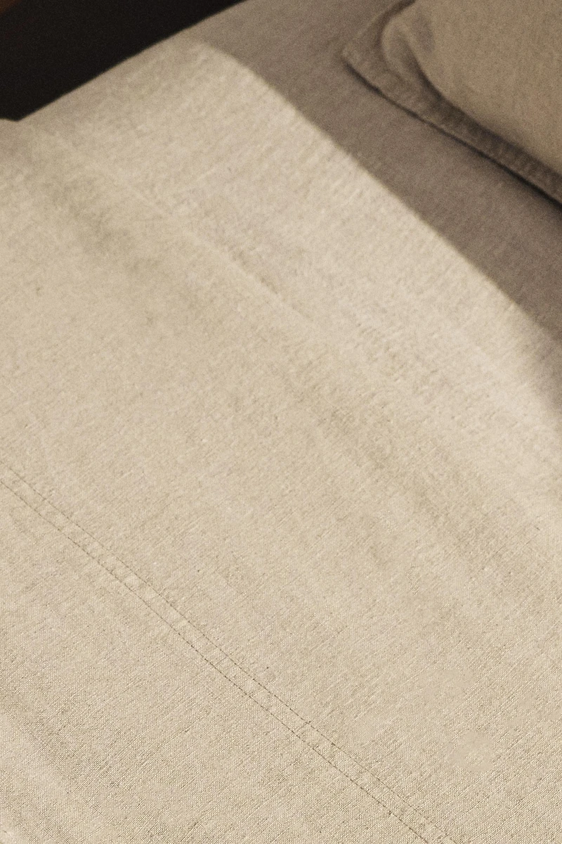 WASHED LINEN FLAT SHEET (160 GSM)