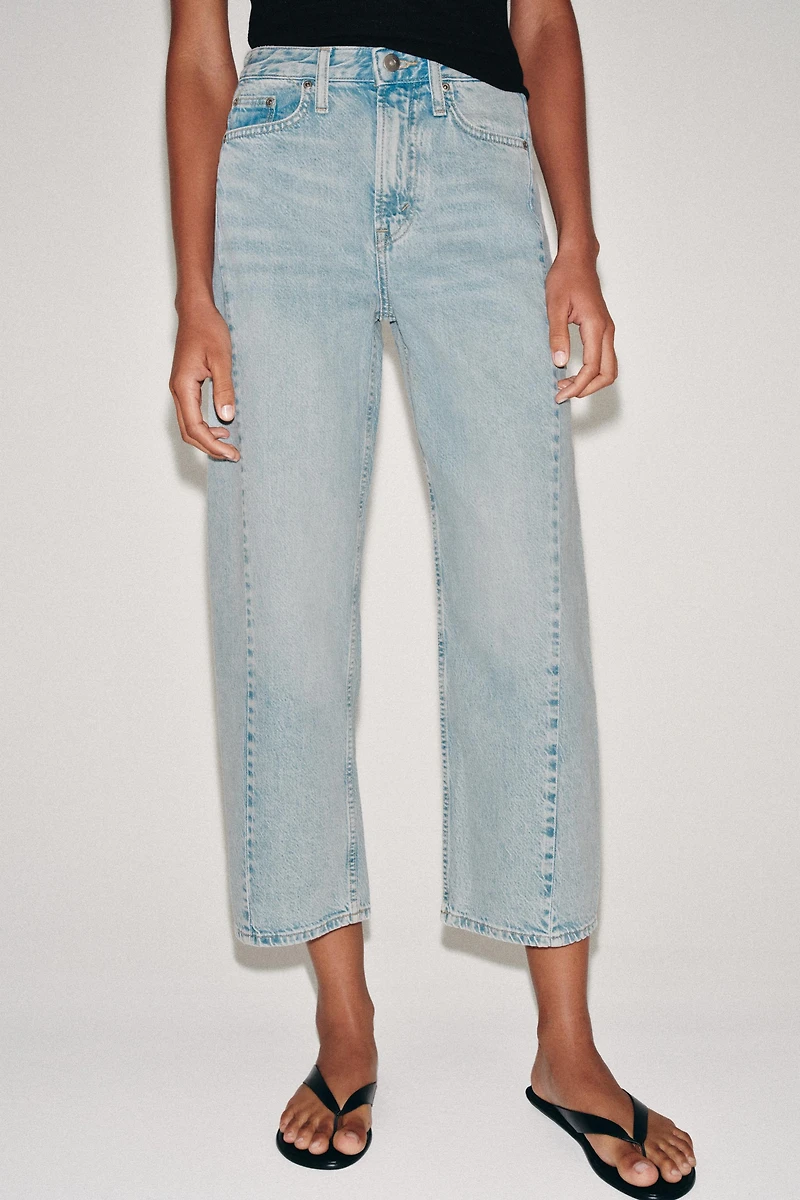 ZW COLLECTION ANKLE RELAXED MID-RISE JEANS