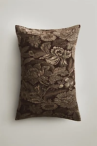 FLORAL JACQUARD CUSHION COVER