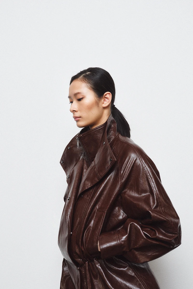 ZW COLLECTION FAUX LEATHER JACKET