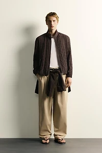 CROPPED FIT CHECKERED JACKET