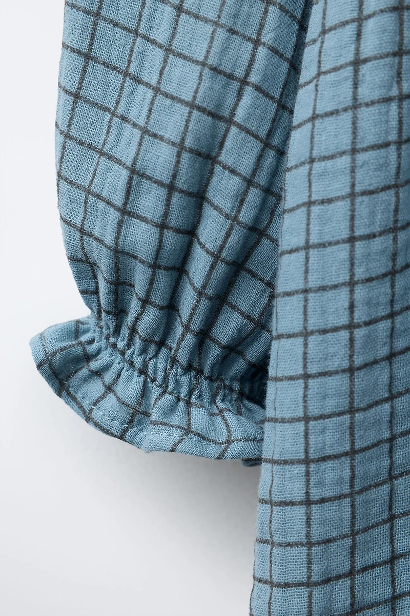 TEXTURED PLAID DRESS BENSIMON ® X ZARA