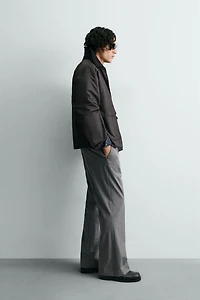 WAXED FINISH COMBINATION COLLAR JACKET