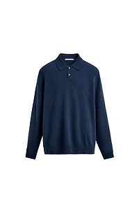 REGULAR FIT WOOL BLEND KNIT POLO SHIRT