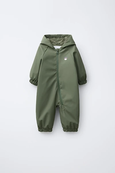 WATER RESISTANT RUBBERIZED ROMPER