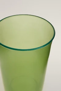 COLOURED GLASS TUMBLER