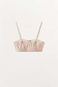FLOWER POINTELLE BRALETTE