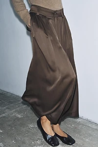 PANTALON WIDE LEG PLIS COLLECTION ZW