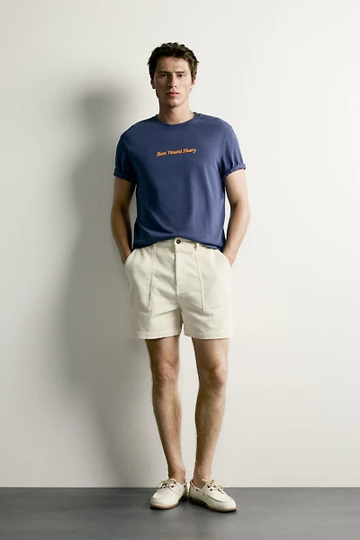 RELAXED FIT EMBROIDERED T-SHIRT