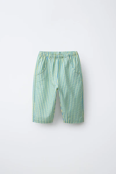STRIPED BAGGY PANTS