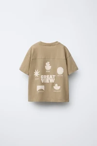 GARMENT-DYED PRINTED T-SHIRT