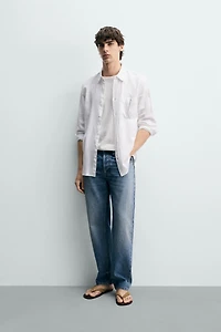 CHEMISE REGULAR FIT LYOCELL - COTON
