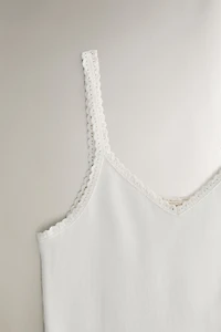 TOP WITH CROCHET DETAIL
