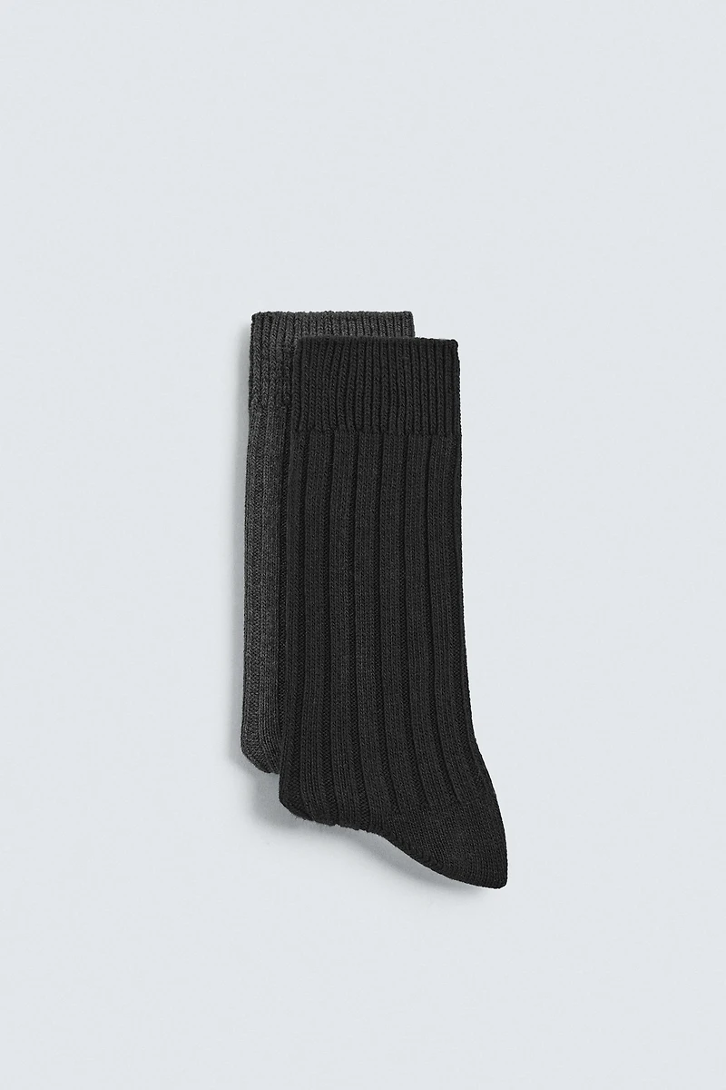 TWO-PACK OF RIBBED SOCKS