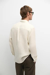 100% linen regular fit shirt